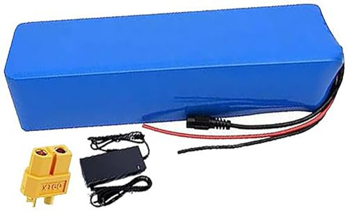 48V 12AH Batterie De Vélo Électrique 48V 12AH 13S4P Batterie Haute Puissance Batterie Étanche Rechargeable avec Chargeur Et BMS pour 200W-800W Moteur 48V 12AH,XT60