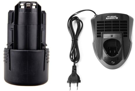 Baterías para Herramientas Eléctricas de 12V 2Ah Compatibles con Taladros Portátiles Como GSR120-Li y GSB120-Li para Baterías de Herramientas Eléctricas 2607336 0132607 336014 BAT411 2.0Ah+charger