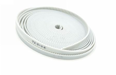 LIUKNG Weißer, 100 Meter langer T2.5 PU-Zahnriemen (offen), Breite 6 mm, passend for T2.5-Zahnriemenscheibe, 3D-Drucker, CNC-Maschine