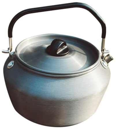 Zerodeko Portable Outdoor Kettle for Camping and Hiking, Stainless Steel Boiling Kettle with 1.5l Capacity, Easy to Pour and No Drip Design, for Traveling and Outdoor Tea or Soup