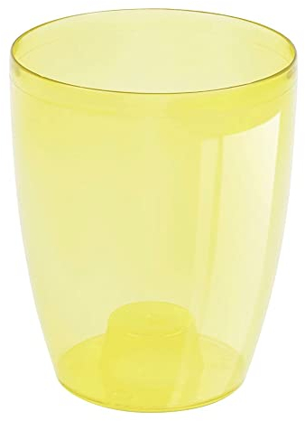 Prosperplast Vaso coubi per per Orchidee, 13 x 16 cm, Giallo trasparente