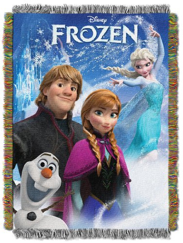 Disney Die Eiskönigin – Völlig unverfrorene Tagesdecke, gewebt, 121,9 x 152,4 cm, Mehrfarbig, 1 Stück