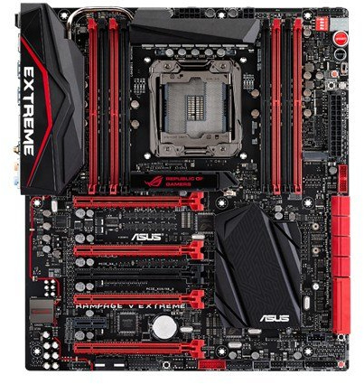 ASUS Rampage V Extreme LGA 2011-v3 Intel® X99 ATX extendida - Placa Base (DDR4-SDRAM, DIMM, 2133,2400,2666,2800,3000,3300 MHz, Cuadrángulo, 64 GB, Intel)