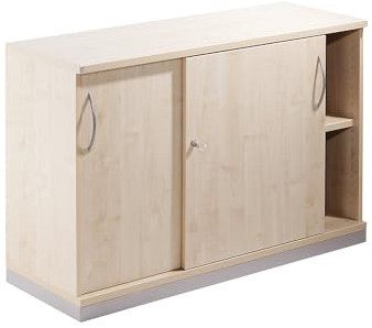 FM kaiserkraft | THEA - Schiebetürenschrank | 1 Fachboden | 2 Ordnerhöhen | Ahorn-Dekor