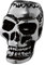 NKlaus Haarschmuck Bartperle SKULL Totenkopf 925 Sterlingsilber Silber Lockenperle 6451