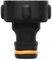 Fiskars Hahnverbinder, Für Wasserhähne, Ø 26,5 mm (G 3/4), FiberComp, Universalgröße, 10 g, Schwarz/Orange, 1027054