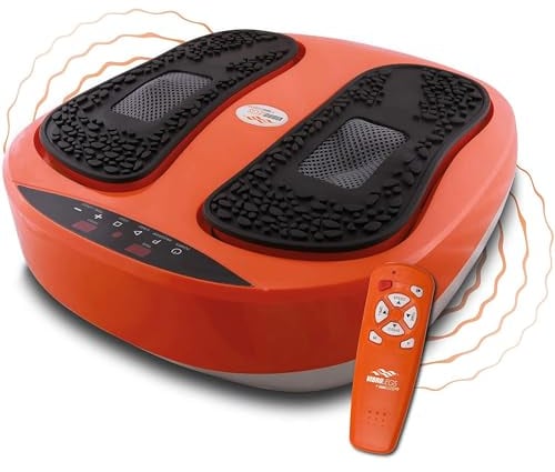 VibroLegs - Das Original aus dem TV - Massagegerät - Vibrationsplatte für entspannte Beine - elektrisches Fußmassagegerät inkl. Fernbedienung für entspannte Füße - einstellbare Vibration