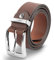 LINDENMANN Ledergürtel Herren Herren-Gürtel, Rindledergürtel XXL, dunkelbraun, Größe/Size:Bundweite 85 cm Gesamtlänge 100 cm W 33.5 M, Farbe/Color:braun