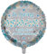 45,7 cm runder Ballon in Loving Memory Blue Remembrance Ballon