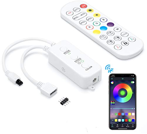 Controller di Striscia LED Bluetooth con Sincronizzazione Musicale e Controllo APP per Sostituire o Aggiornare il Tuo Vecchio Controller di Striscia LED per Striscia LED RGB a 4 Pin da 5V-24V