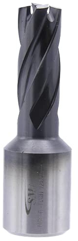 SMI HSS TiAlN Kernbohrer 12 mm Drm. Schnitttiefe 30 mm, Aufnahme 19 mm Weldonschaft