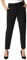Roman Originals Work Trousers for Women UK Ladies Office Smart Stretch Suit Pants Slacks Cigarette Straight Leg Tailored High Elasticated Waist Ankle Grazer Slim - Short Black (25 inch) - Size 18