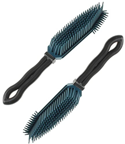 K&G UMEN077BP 2er Set Teppich-Bürsten Silikon Kunststoff 27 cm Kunststoffbürste Polsterbürste Reinigungsbürste Silikonbürste Gummiborsten Gummibürste