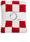 YT-KOKE Vintage Karierte Gestrickte Wurfdecken, Leichte und Weiche Geometrische Decke, Lässige Decke Geeignet für Frauen und Männer (Red 2)
