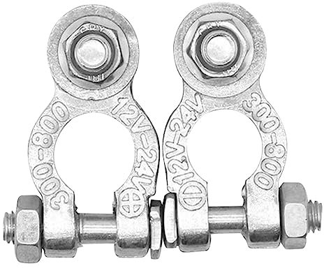 Luckxing 1 Paar Batterieklemmen, Autobatterieschalter Batterie Polklemmen Mit M6/M8 Bolzen Autobatterie Steckverbinder PoleKlemme Anschlussklemmen Für Auto Boot Wohnmobil Caravan