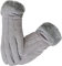 axelens Handschuhe Damen Winter Woman Gloves Warme Touchscreen Weich und Elegant aus Wildleder Winterhandschuhe Ärmel in ökologischem Weichpelz für Smartphone Handy Einheitsgröße S/M