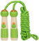 XIMUHO Springseil Kinder, 260cm Verstellbare Seilspringen Fitness Kinder mit Holzgriff und Baumwollseil Rope Skipping Seil Kids für Jungen und Mädchen (Grün)