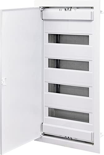 ETI Boîte à fusibles - Paroi creux - Répartiteur encastré avec porte en métal - 1-5 rangées 12-70TE (4 rangées 48+8 TE)