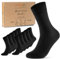 Chaussettes Homme Femme 10 Paires Coton Confortable Respirantes (Noir 39-42)
