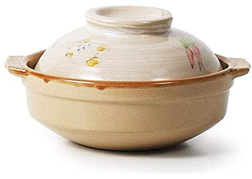 Casserole Dish with Lid for Cooking Pot Terracotta Stew Pot Clay Casserole Pot Ceramic Casserole