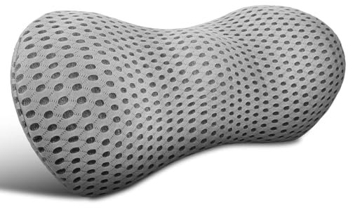 Lendenwirbelstützkissen – Memory-Schaum-Lendenkissen zur Schmerzlinderung im unteren Rücken, ergonomisches stromlinienförmiges Lendenkissen für Autositz, Bürostuhl, Liege und Bett
