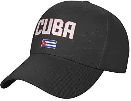 RFSHOP Baseballkappe mit Kuba-Flagge, verstellbar, Unisex, schwarz, patriotischer Vater, Trucker-Mütze, #1898, One size