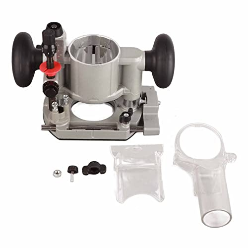 Mrisata Compact Router Plunge Base Wood Router Base Double Handle Router Fixed Base Compact Router Plunge Base Kit Double Handle Trimming Machine Cover Transparent Protective Cover for