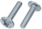 Tornillos de cabeza alomada M4 x 9 con ranura en cruz, 10 unidades, galvanizados, DIN 967 ISO 7380, pomo para muebles, mango M4 x 9