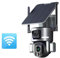 4K 8MP HD Dual Lens 4G Solar Security Camera Outdoor 4X 10X Optical Zoom Camera Auto Tracking Waterproof CCTV Cam for Home Security(4K WiFi 4XZoom)
