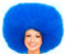 Hatstar XL Afro Perücke | Kraushaar Lockenkopf Perücke | Rasta Afroperücke | Kostüm Hippie Accessoire für Karneval und Fasching (blau)