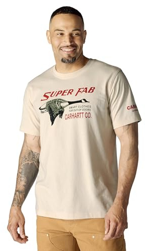 Carhartt Relaxed Fit Lightweight Short-Sleeve FAB Graphic T-Shirt Oat Milk