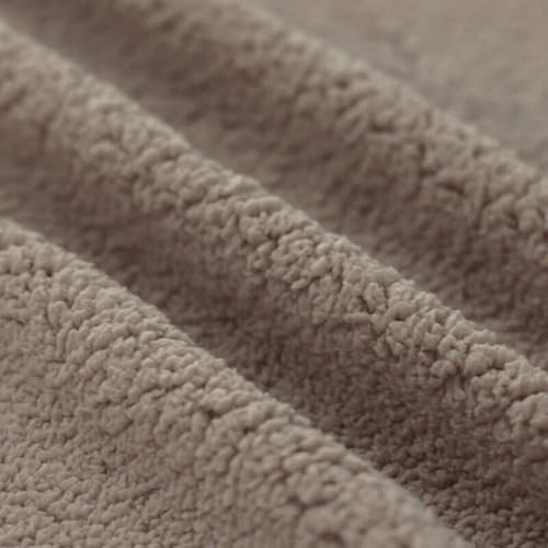 Teddystoff Teddy Teddyplüsch | für Bekleidung, Kissen, Decken uvm. | Meterware | ab 50x150cm (taupe)
