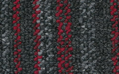 Elland Tile 7785 Black Red Loop Pile Contract Carpet Tiles for Domestic & Light Commercial Use, 20 Tiles per Pack, Suitable for underfloor Heating