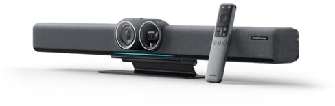 Insta360 Connect - 4K AI Conference Room Camera with Android OS, Dual Camera with Speaker Tracking, 14-Mic Array, Voice Pickup to 33ft, Whiteboard Mode, Work With Teams/Zoom/Google Meet/Webex