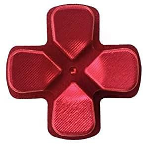 Dpad D-Pad de aluminio metálico para mando de juego inalámbrico PS4 (rojo)
