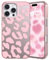 ZCDAYE Case for iPhone 16 Pro Max,Cute Stylish Bows Leopard Pattern Printed Phone Case, TPU Shockproof Protective Shell Women Girls Cases Phone Cover for iPhone 16 Pro Max (6.9 inch), Pink Leopard