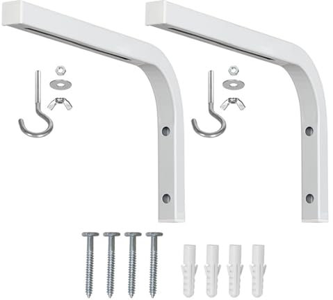 Beimus Adjustable Projector Screen Ceiling Mount L Brackets, Projector Holder for Home Theaters Cinemas