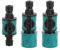 gotyou 3 Pièces Raccord Tuyau Darrosage, Raccord Tuyau Arrosage Connecteur, Vanne D'arrêt de Tuyau D'arrosage Tuyau d'arrosage avec Valve de régulation pour Tuyaux d'eau de 1/2 Pouce