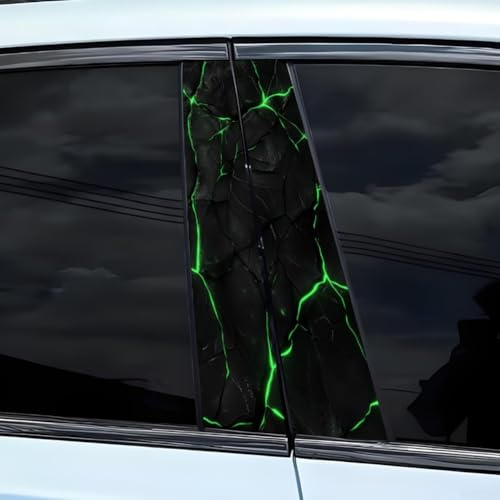 3D Stereoskopischer Effekt, wasserfester Aufkleber für Auto, B-Säule, ideal für individuelles Styling (A)