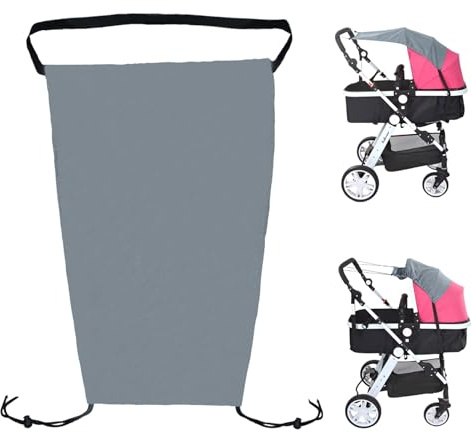 Universal Sonnensegel Für Kinderwagen - Verstellbarer UV-Schutz 50+ Sonnenschutz Für Babywanne Und Buggy - Flexibles Sonnenverdeck in Beige Für Optimalen Sonnenschutz Uv Decke Baby