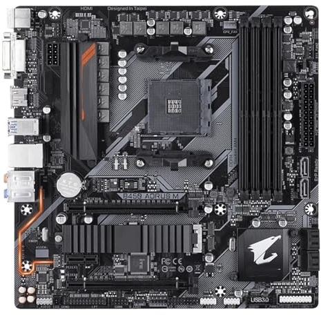 Placas Base Fit For GIGABYTE B450 AORUS M AMD Socket AM4 DDR4 .2 M-ATX HDMI Ryzen