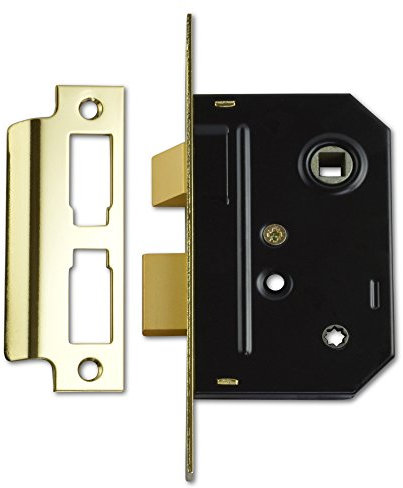 Union Locks 2294 Mortice Bathroom Lock 63mm - Polished Brass (Visi Pack)