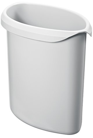 HAN Abfalleinsatz - 1 STÜCK, Volumen 2,0 Liter. Für die perfekte Abfalltrennung in Premium-Qualität. Passend für die HAN Papierkörbe 18130, 18132 und 18200, lichtgrau, 1816-11