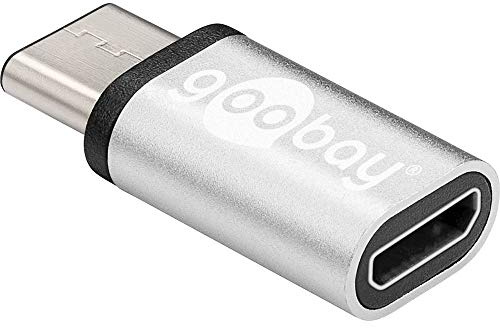 Goobay 56636 Adattatore da USB-C a USB 2.0 Micro Tipo B, Argento
