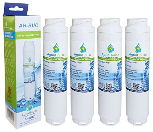 4X AquaHouse AH-BUC Compatible for Rangemaster DxD Series Fridge 9016, Haier 0060218743 Water Filter
