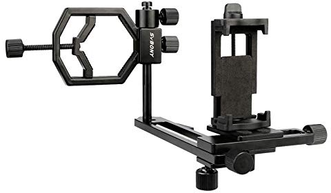 Svbony Teleskop Telefon Adapter,Universal Teleskop Handy Adapter,360° Verstellbar Kamera-Telefon Spektiv Adapter für Teleskop Spektiv Monokular Fernglas
