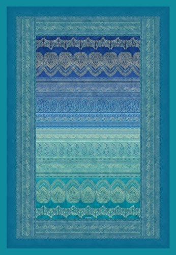BASSETTI BRUNELLESCHI Plaid aus 100% Baumwolle in der Farbe Türkis V2, Maße: 135x190 cm - 9286019