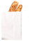 IMBALLAGGI 2000-200 Sacchetti Bianchi in Carta Kraft per Alimenti - 17x34 cm - Ideali per confezionare Pane e Generi Alimentari - Confezione da 200 buste di carta