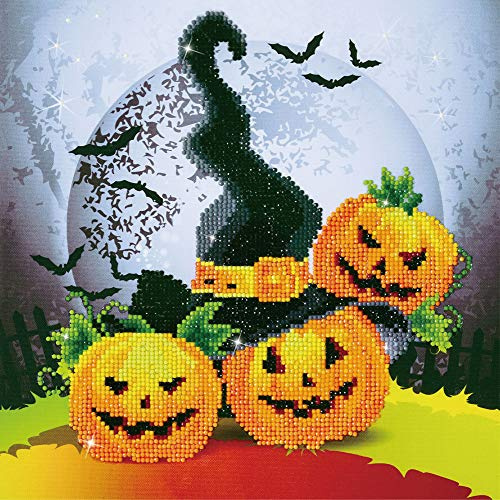 Diamond Dotz DD7-010 Halloween Magie, ca. 32 x 32 cm groß, Diamond Painting, Malen mit Diamanten, funkelndes Bild zum Selbstgestalten, für Kinder und Erwachsene