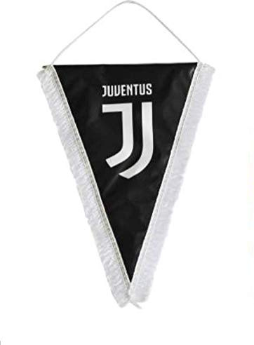 JUVENTUS Wimpel Juve Offiziell Schwarz 14 x 17 cm Weiß GAGJU14 x 17NE1203